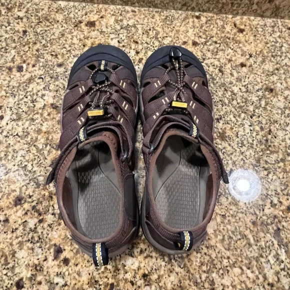 Keen Targhee Hiking Trail Sport Sandals Men’s Size 7 Brown Leather EUC - Picture 6 of 7